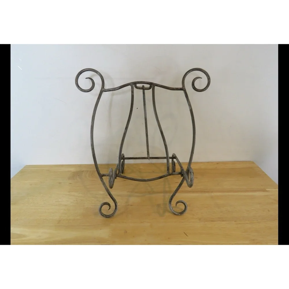 Metal Easel Vintage Stand Silver Medium Display